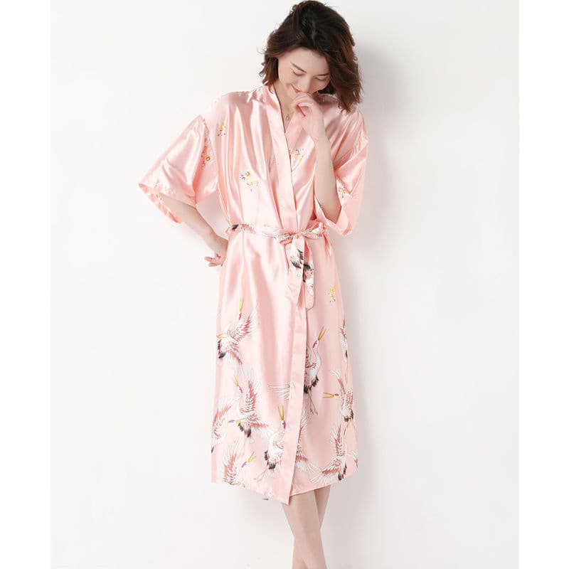 (Cross-border trading), summer sexy bathrobe for bride, silk pijama, set 2