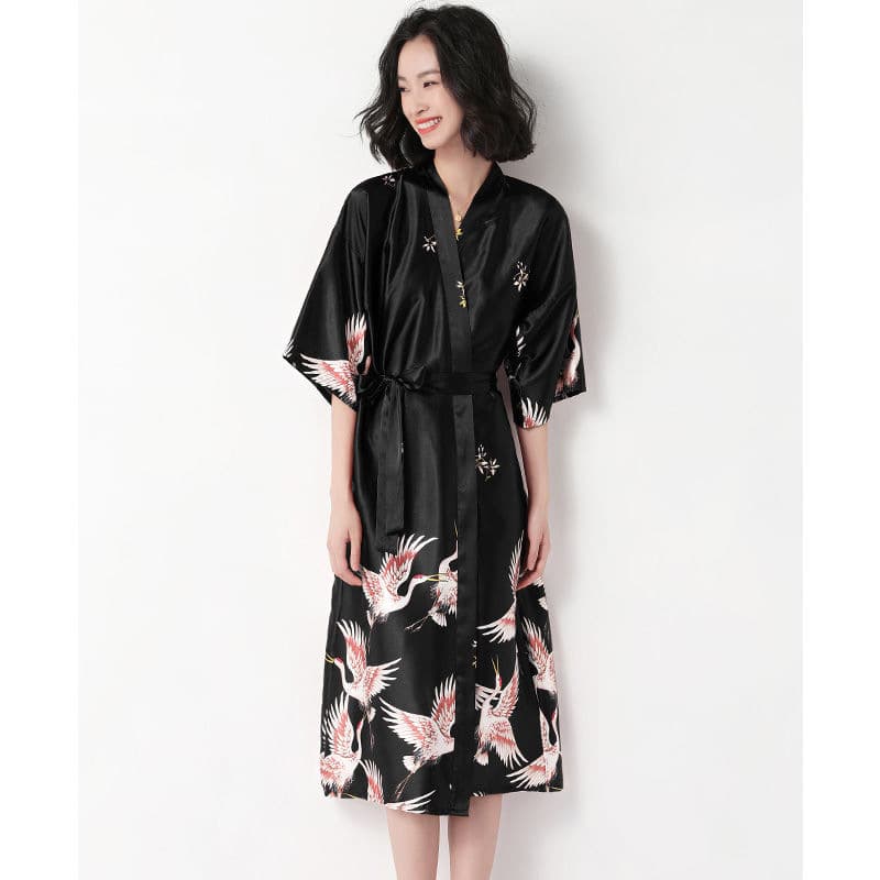 (Cross-border trading), summer sexy bathrobe for bride, silk pijama, set 4