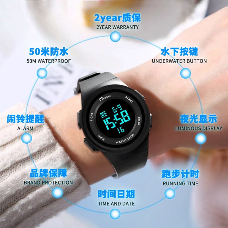 Electronic travel children's universal men's watch for swimming 3