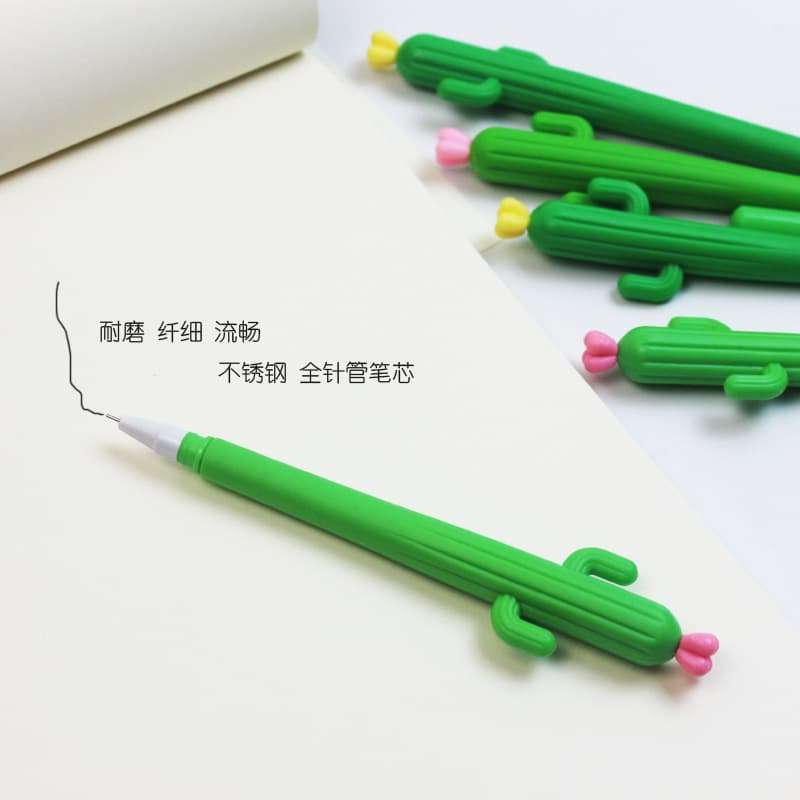 Cartoon rollerball pen for students, stationery, cactus 3