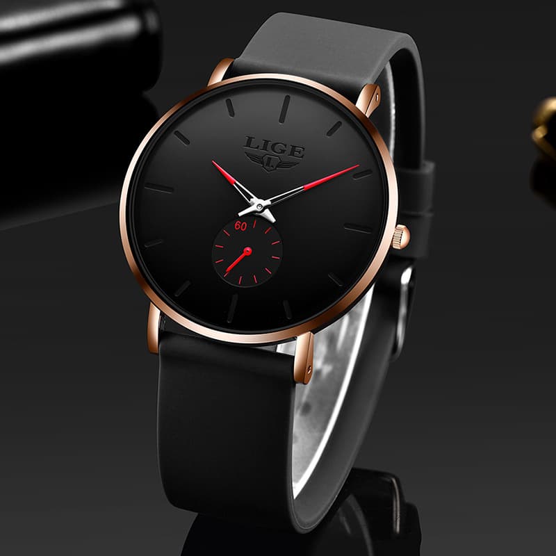 LIGE (Cross-border trading), waterproof quartz universal men's watch for men and women, 2022, simple and elegant design 2
