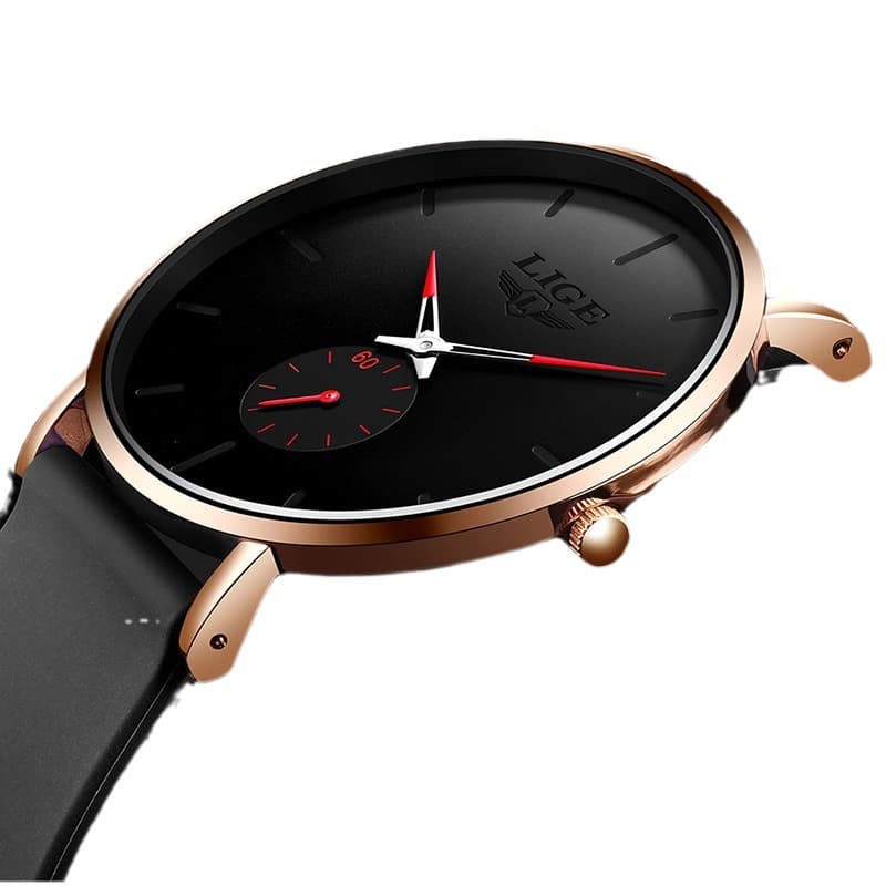 LIGE (Cross-border trading), waterproof quartz universal men's watch for men and women, 2022, simple and elegant design 5