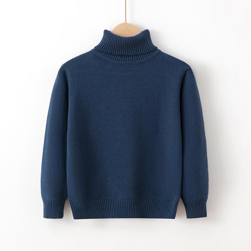 (Wholesale), children's winter cotton knitted sweater for men and women girl's, high collar, children's clothing 2