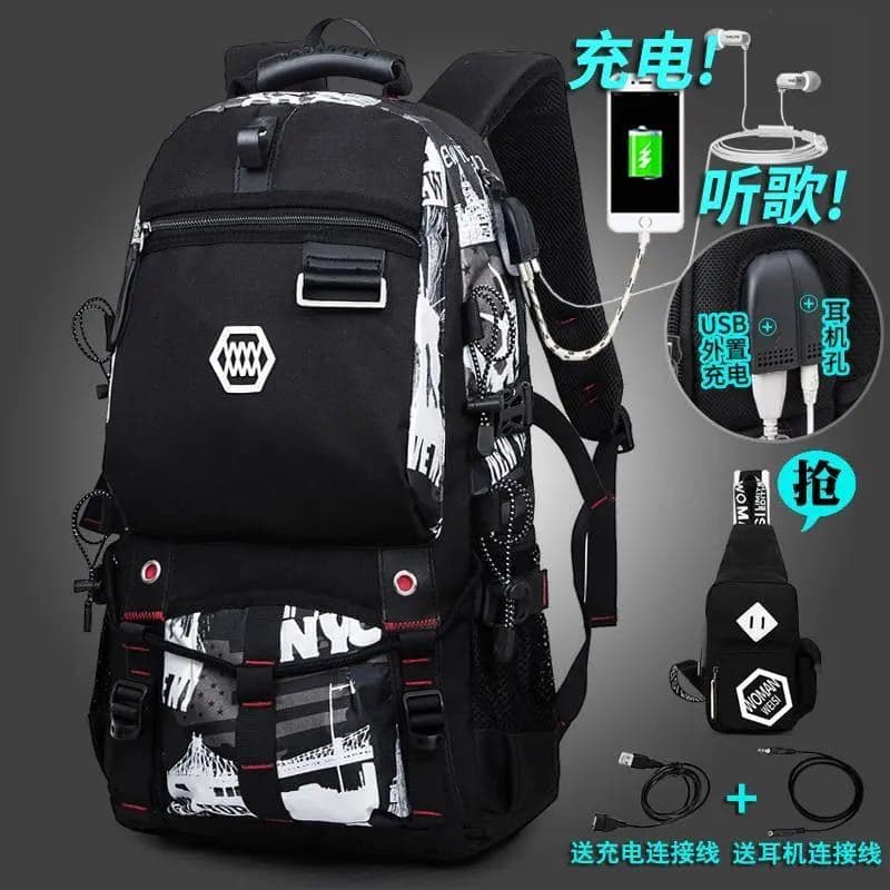 (Cross-border trading), luggage capacious trend backpack outside climbing, fashionable laptop 1