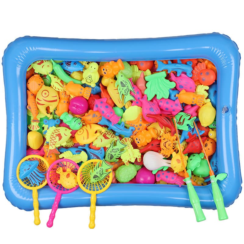 (Cross-border trading), children's toy play in water, magnetic fishes for fishing, set, family games 5