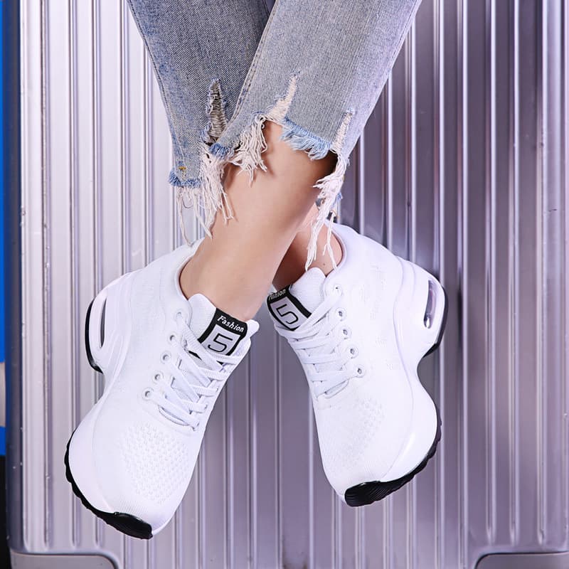 (Wholesale), breathable running sneakers with chunky sole with hidden heel, summer casual footwear for leisure, soft sole 3
