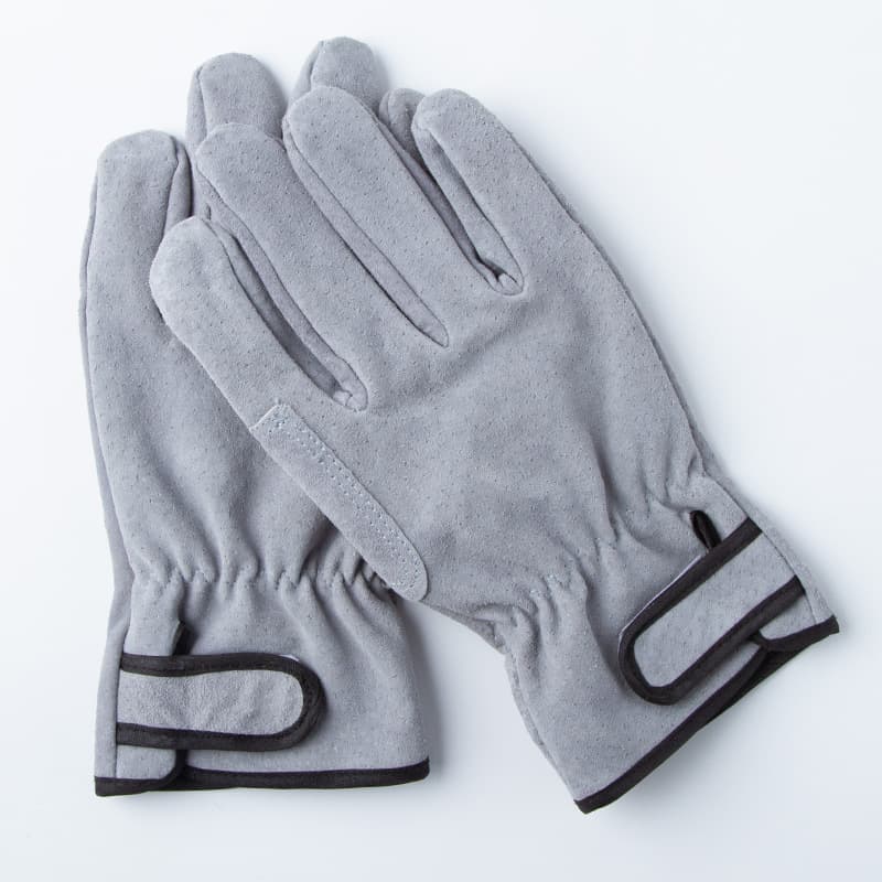 Short -welded gloves Palm Holestein Tiger mouth Thickening wear -resistant welding Pig leather insulation workers protection operation labor insurance 1