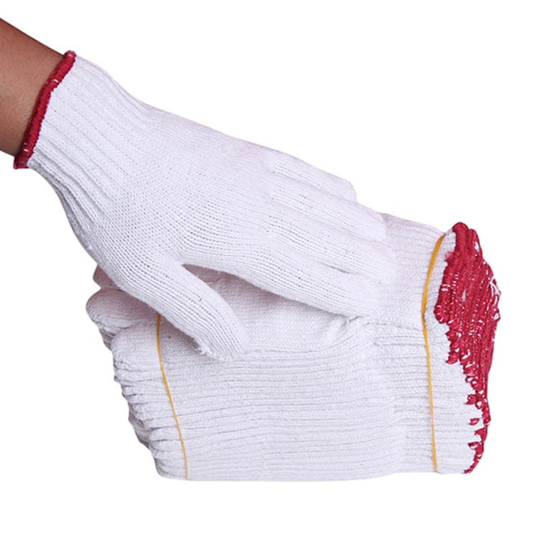Cotton men's wear-resistant gloves, hand cream, increased thickness 4