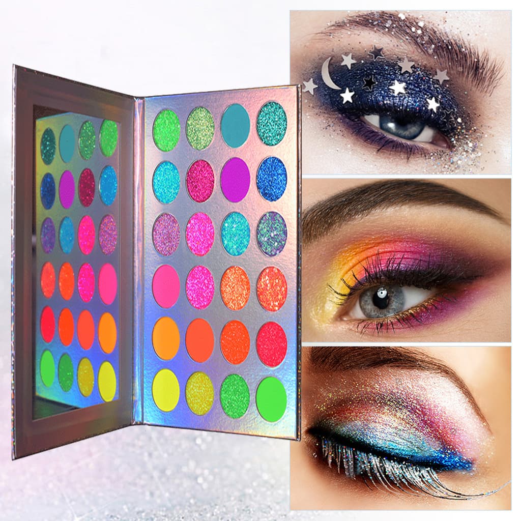 Glow Eyeshadow Palette Spot 24 Color Eye Shadow Nights Eyes Shadow Disk No LOGO Eye Shadow 2