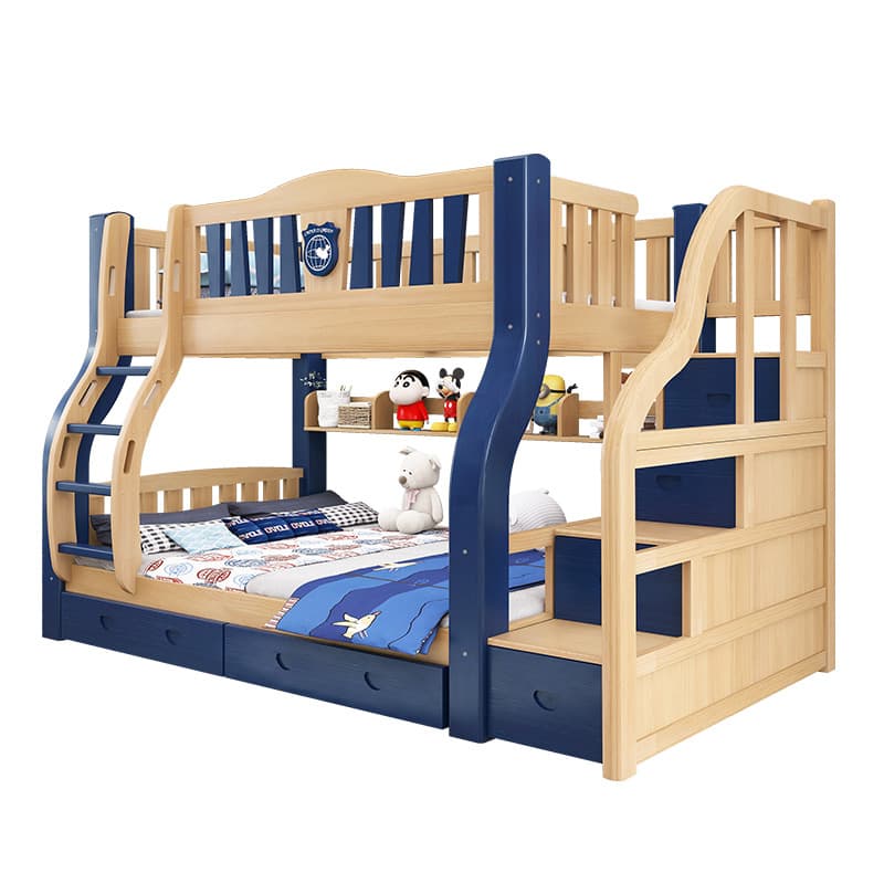 Free shipping thickened solid wood bed upper and lower double -layer height beds and go to bed, adult solid wood mother bed, double -layer, double layer 5