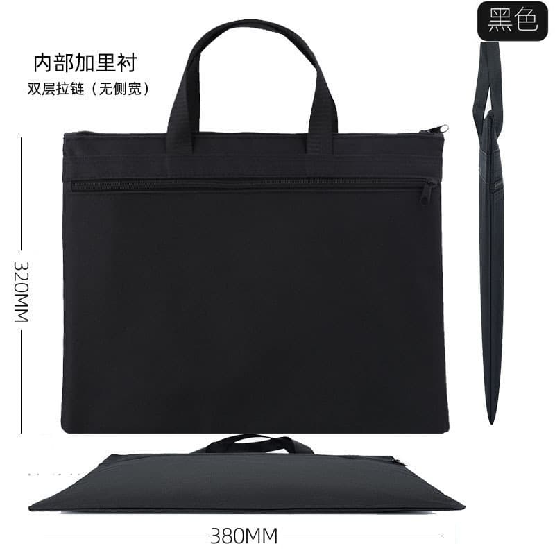 Handheld bag for folders for documents, oxford cloth, increased thickness, with your logo imprint 8