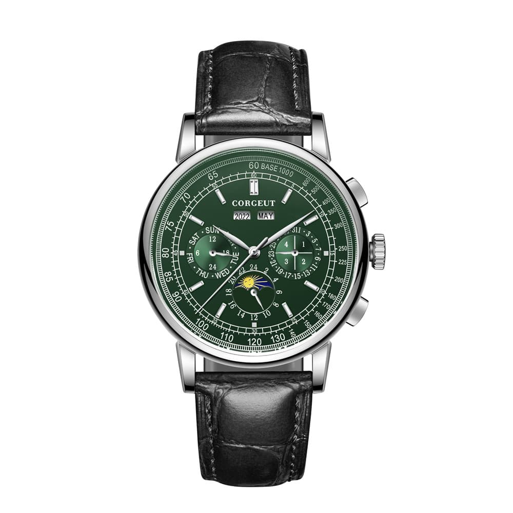 Mechanical mechanical watch, swiss watch, universal bracelet, genuine leather, fully automatic 4