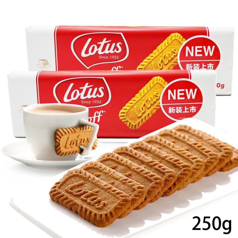 Belgian lotus and Qingbin coffee caramel biscuits imported snack snacks snack food small package shortbread 5