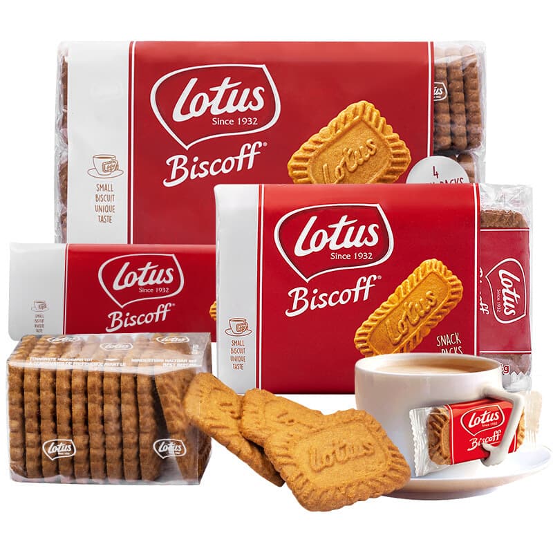 Belgian lotus and Qingbin coffee caramel biscuits imported snack snacks snack food small package shortbread 1