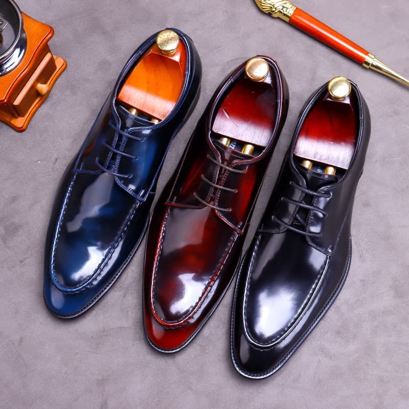 (Cross-border trading), men's demi-season casual shoes made of patent leather 3