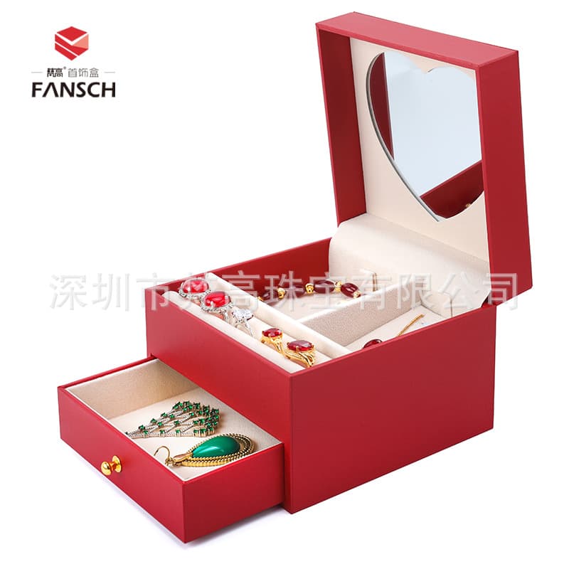 Jewelry, storage system, storage box, ring, elite necklace, gift box, mirror, Birthday gift 4