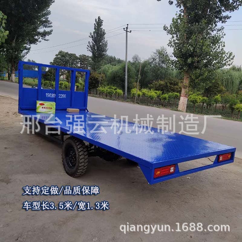Long flatbed truck, agricultural electric three-wheeled bike 1