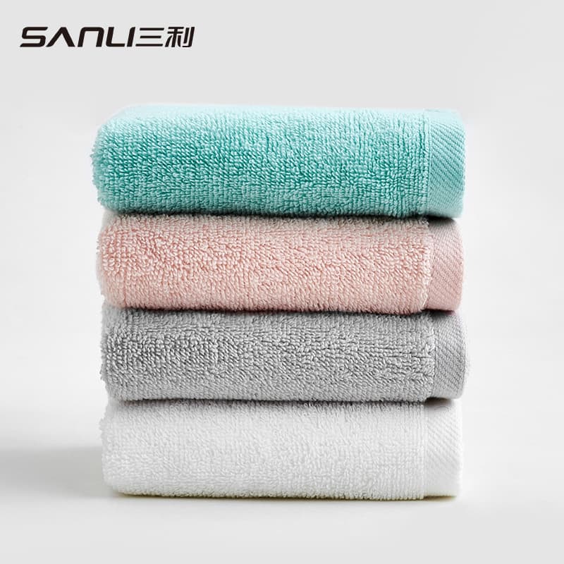 Towel, cotton baby hygiene product for face washing, children's eating bib, with embroidery 3