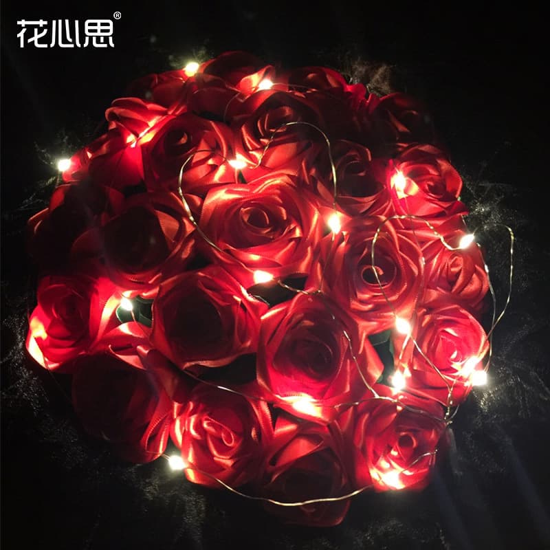 LED Copper Wire String Lights for Floral Arrangements and Gift Packaging 2