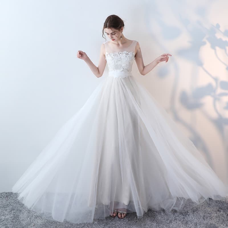 Wedding dress for pregnant for bride, french style, lace dress 3