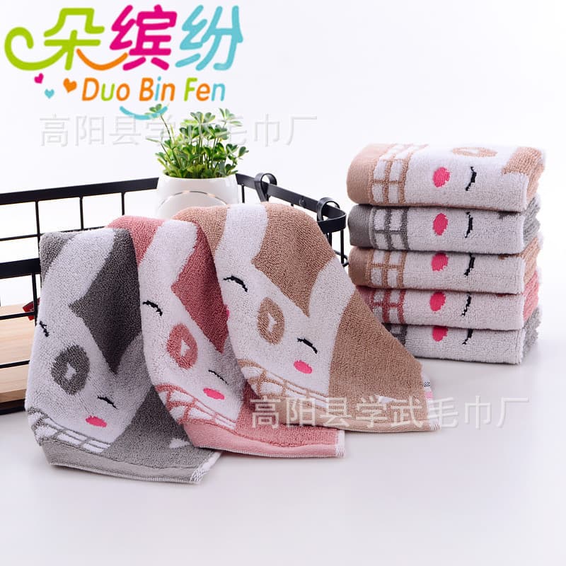 Dark cartoon scarf, children's wet wipes for face washing for early age for mother and baby 4