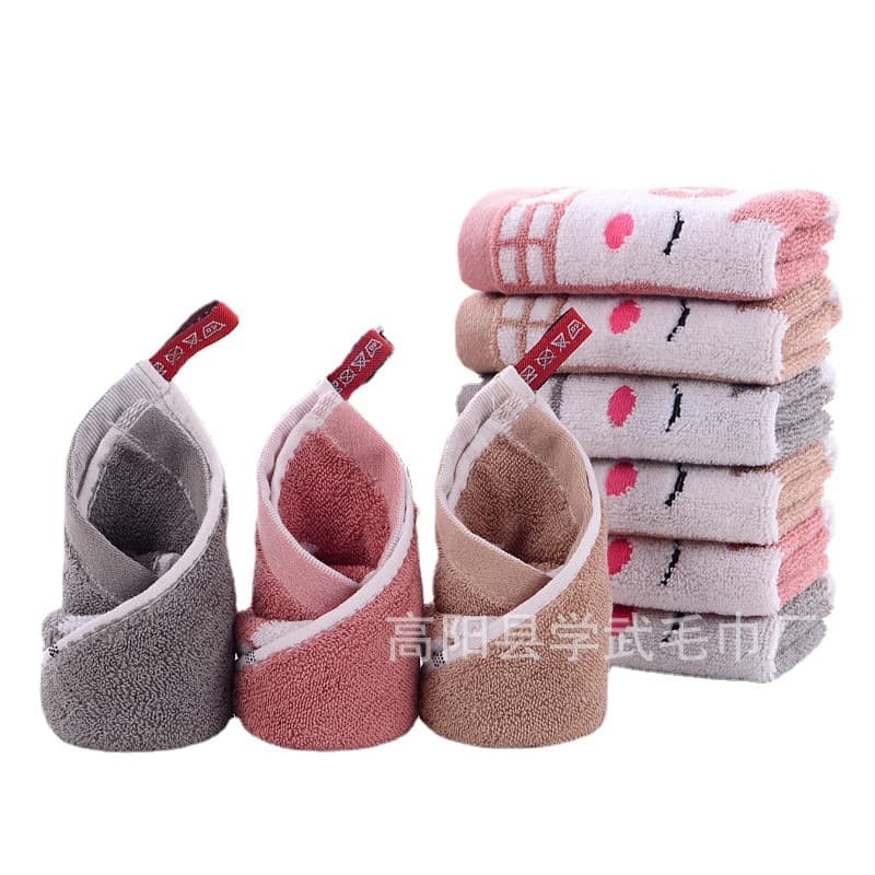 Dark cartoon scarf, children's wet wipes for face washing for early age for mother and baby 5