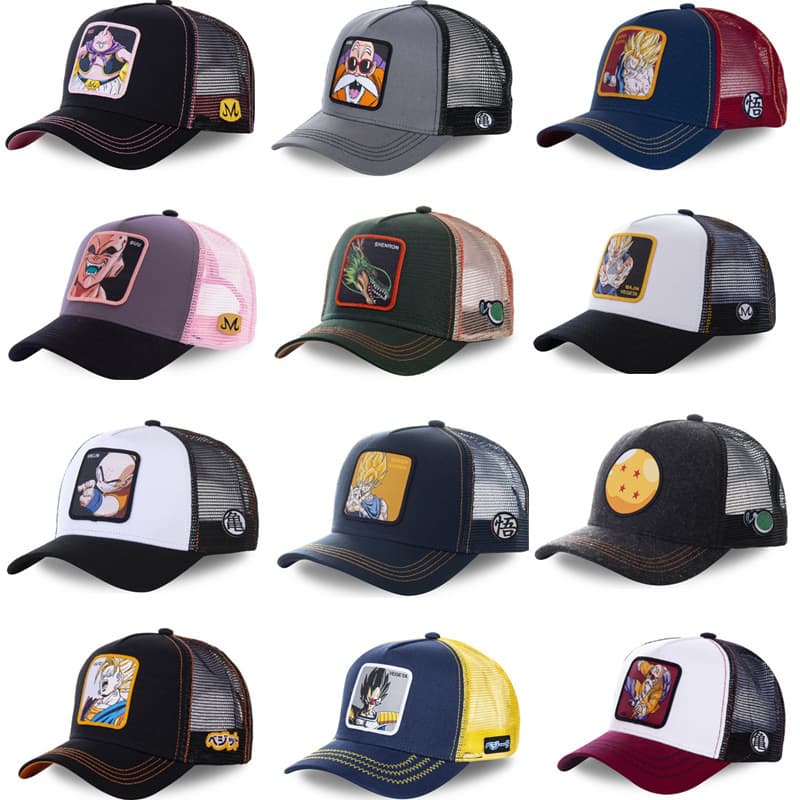 Cartoon hair mesh, hat for men and women, fashionable baseball cap hip-hop style, (Physicals) 1