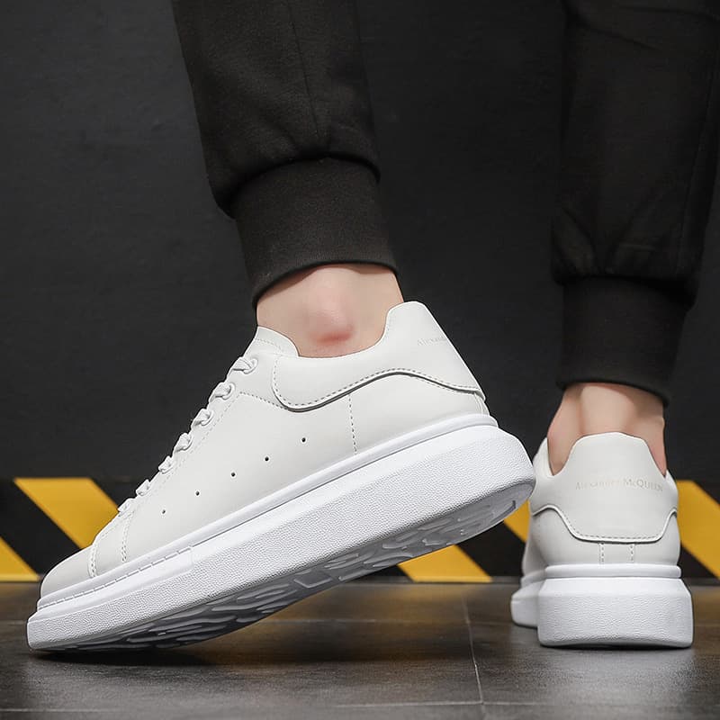 Douchuan 2026 spring and autumn men's shoes white sports sneakers for boys thick-soled casual shoes to increase the trend of men's and women's sneakers 3