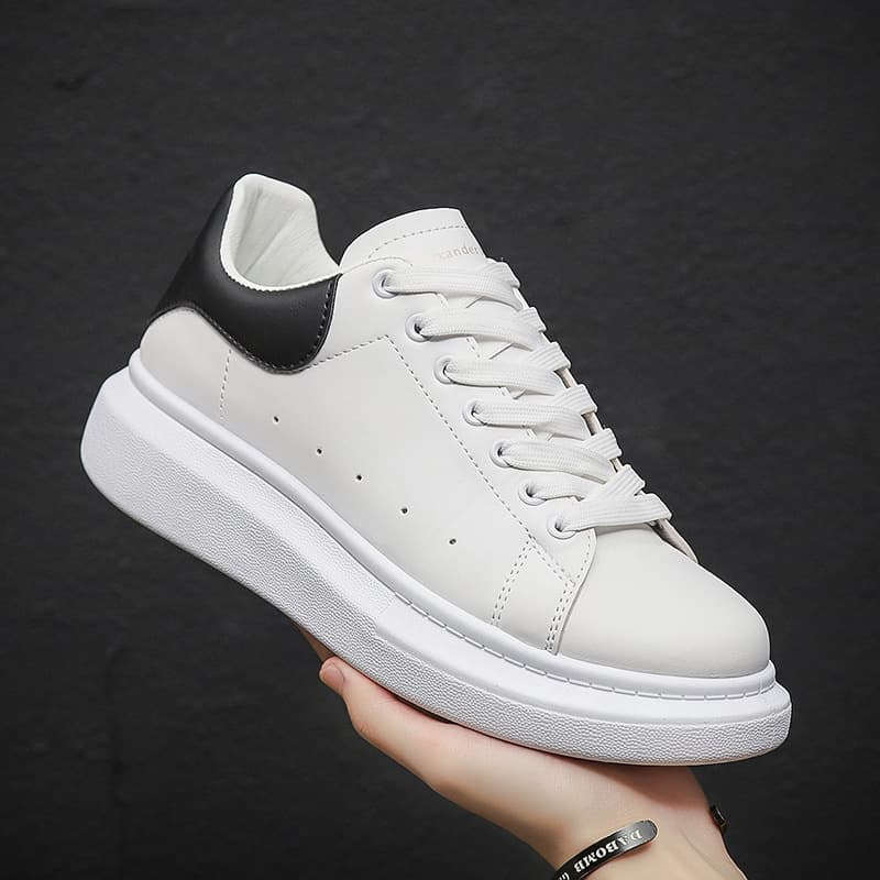 Douchuan 2026 spring and autumn men's shoes white sports sneakers for boys thick-soled casual shoes to increase the trend of men's and women's sneakers
