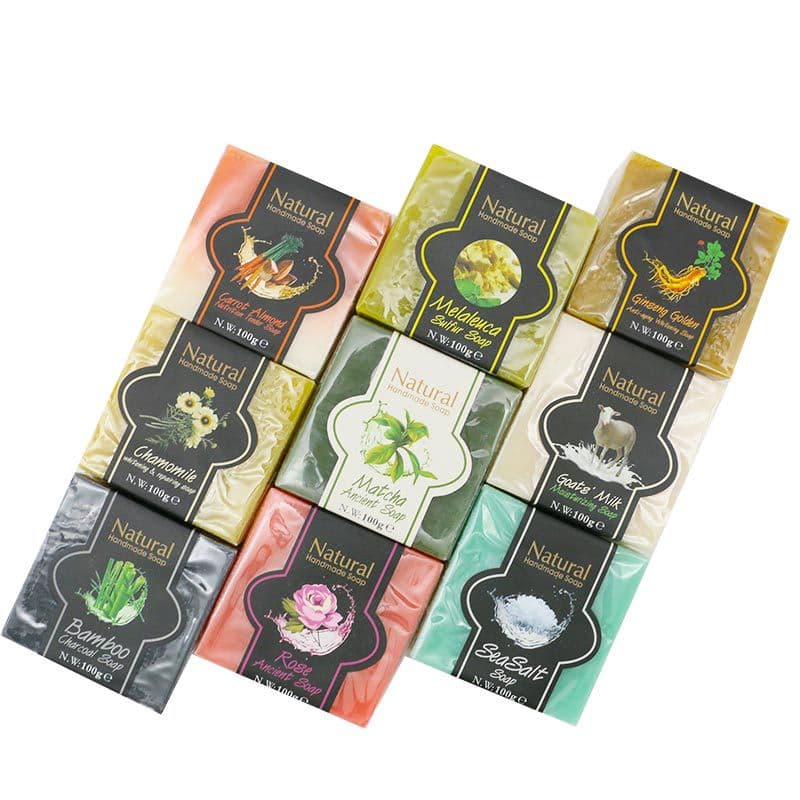 Moisturizing handmade soap contains rose, perfumed makeup remover full body for face washing, skin rejuvenation 2