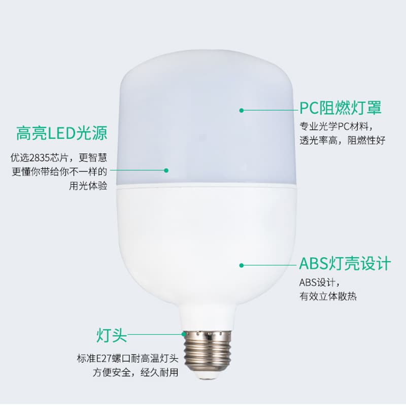 LED bulb LED bubble lamp, high -rich bubbles, plastic bag aluminum ball bubble light indoor lighting energy saving lamp 3