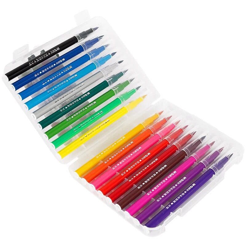 Watercolour, crayons, set, liner, writing brush for students, comics, 36, 48 colors, hand painting 5