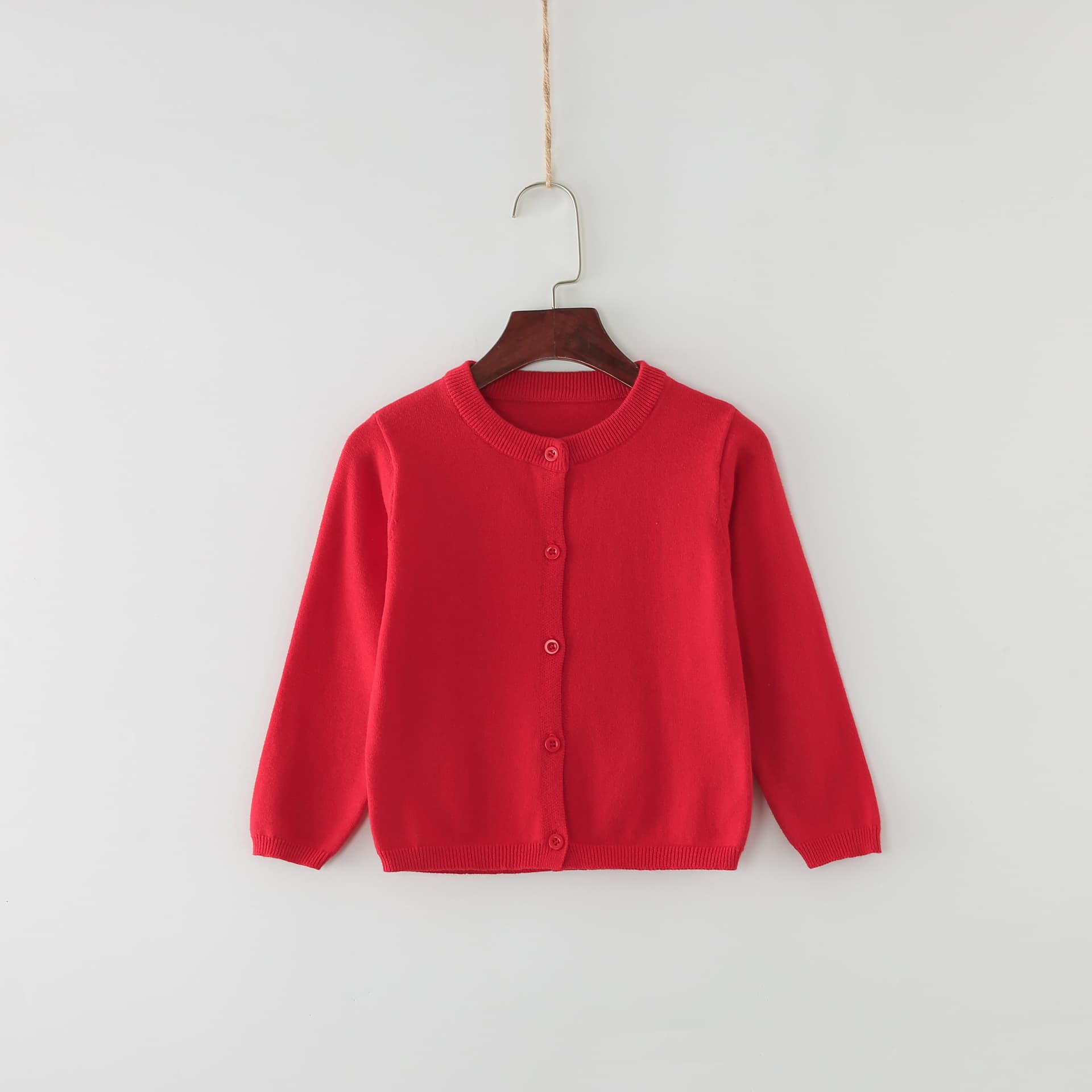 Brand autumn sweater, solid color cardigan, cotton children's jacket, (Physicals) 4