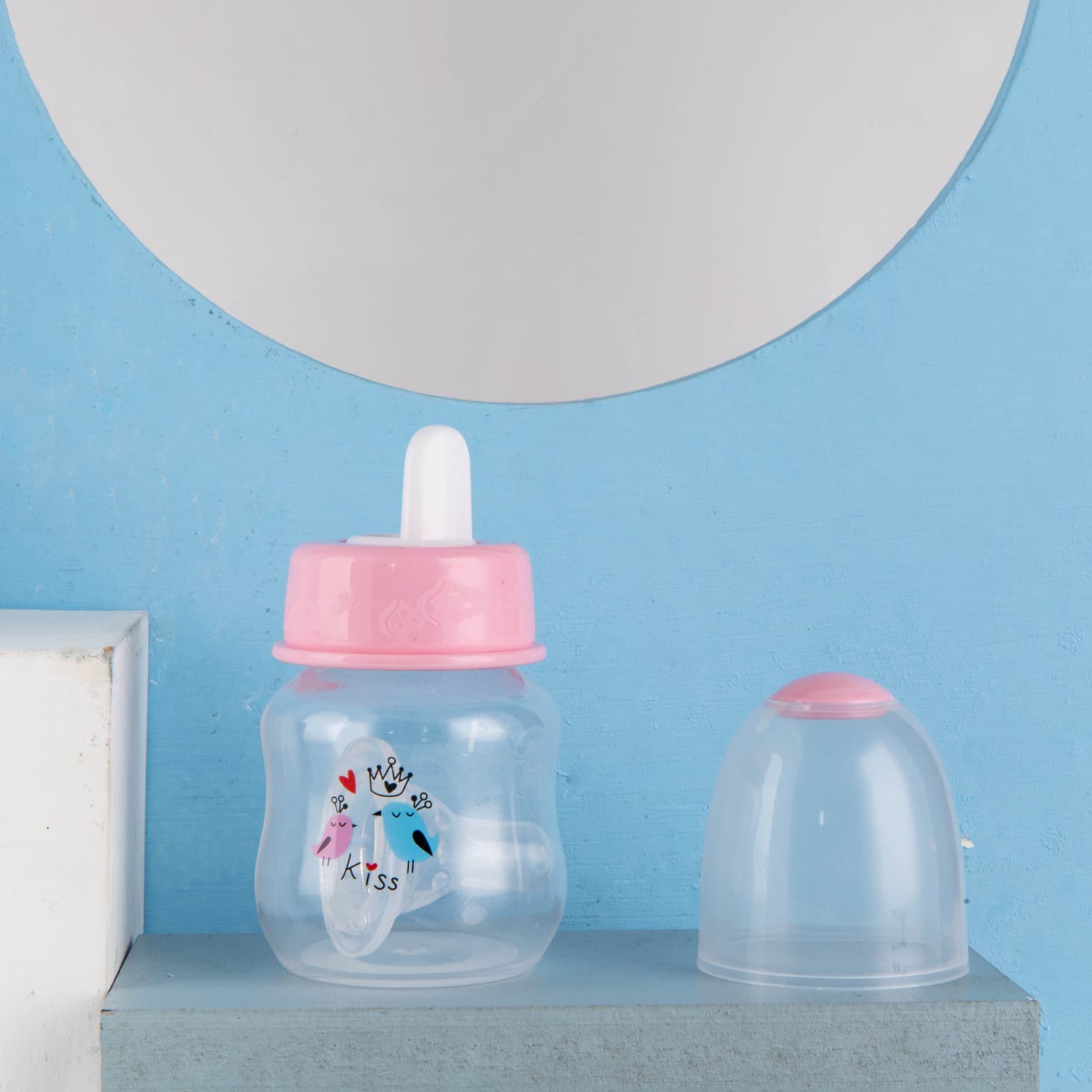 (Wholesale), children's anti-colic crooked feeding bottle for new born for mother and baby, 60 ml 2