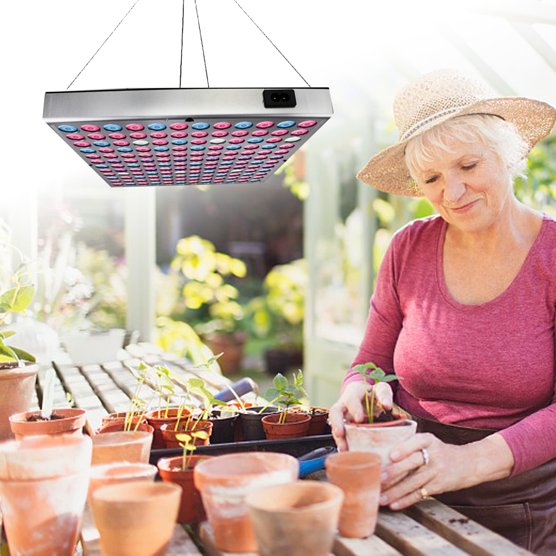 LED plant lamp, 45W, 25W, comfortable light spectrum 3