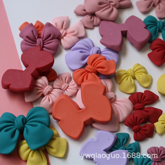 Cloth with bow, cream phone case, hair accessory handmade, accessories, internet celebrity, DIY 3
