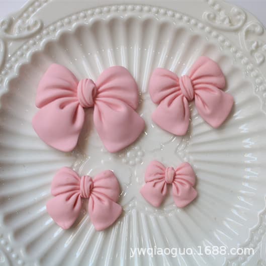 Cloth with bow, cream phone case, hair accessory handmade, accessories, internet celebrity, DIY 4