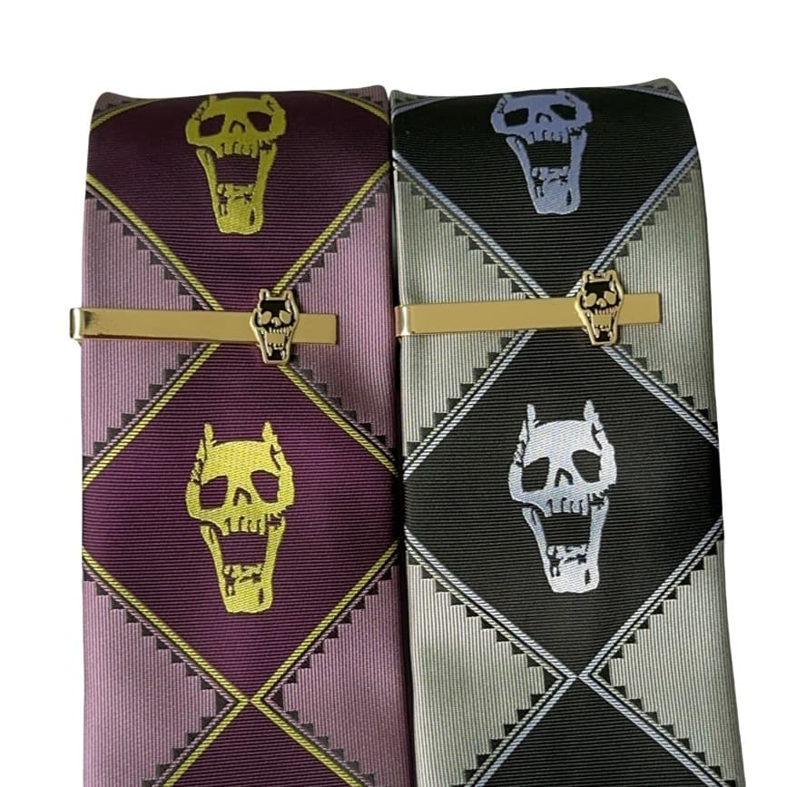 JOJO Jiliang Jiying exclusive tie's wonderful adventure golden phoenix alloy skull tie golden yellow 2