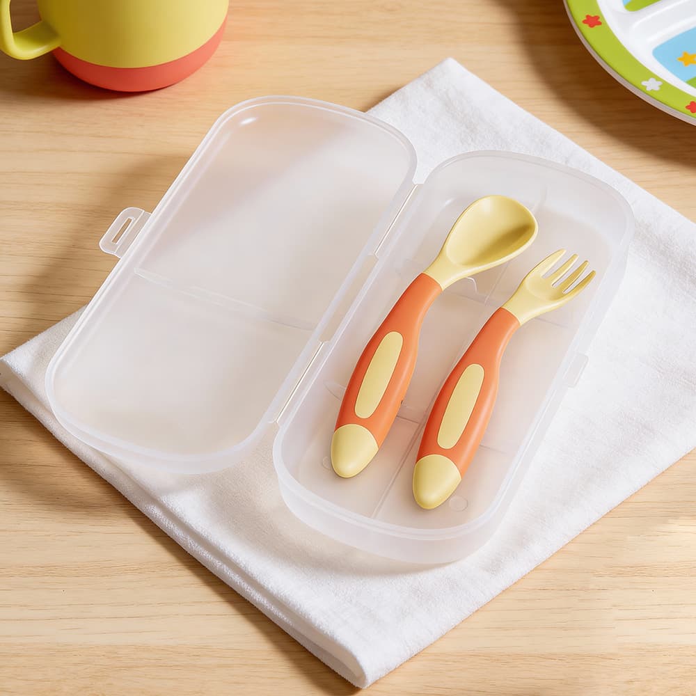 Children's spoon for mother and baby, tableware, set, Pilsan Play Car 2