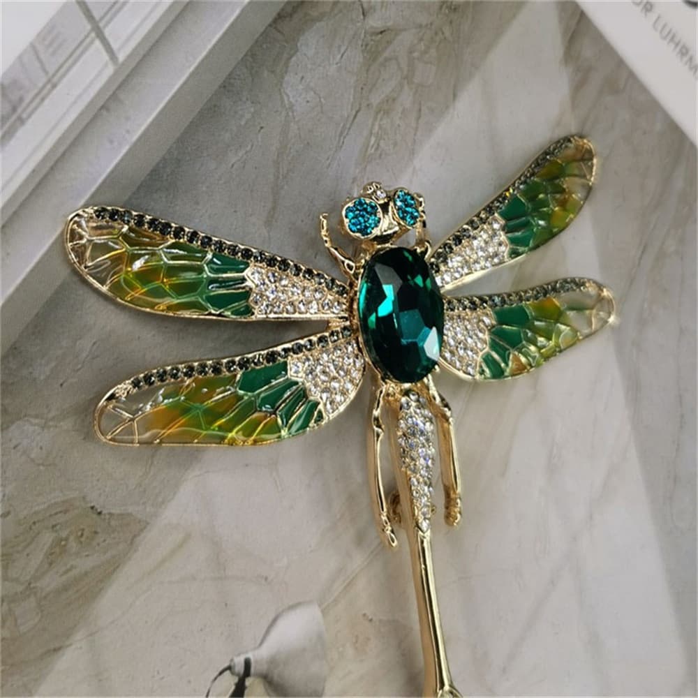 Agile retro brooch, green women's pin lapel pin 3