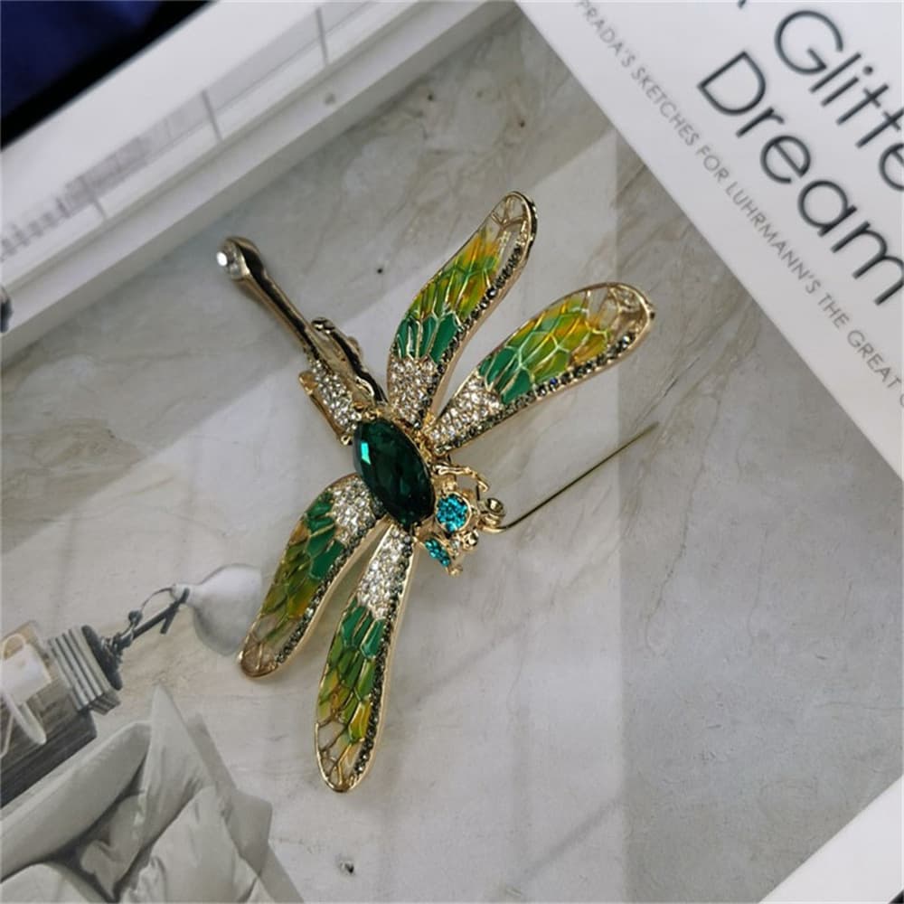 Agile retro brooch, green women's pin lapel pin 4