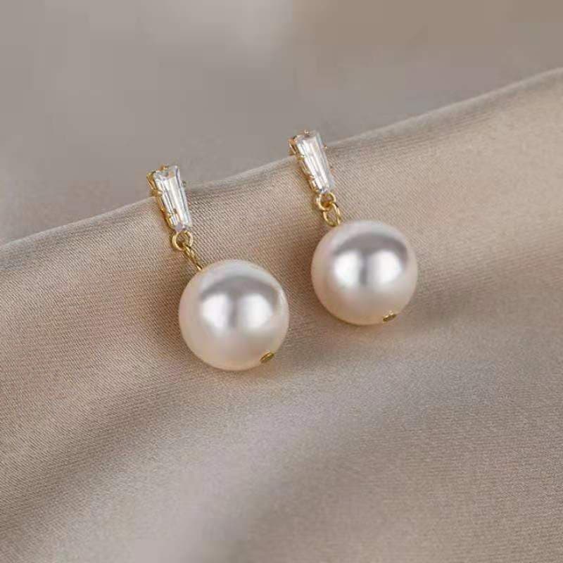 (Wholesale), elegant accessory, universal fashionable earrings pearl with bow, simple and elegant design, high-quality style 4