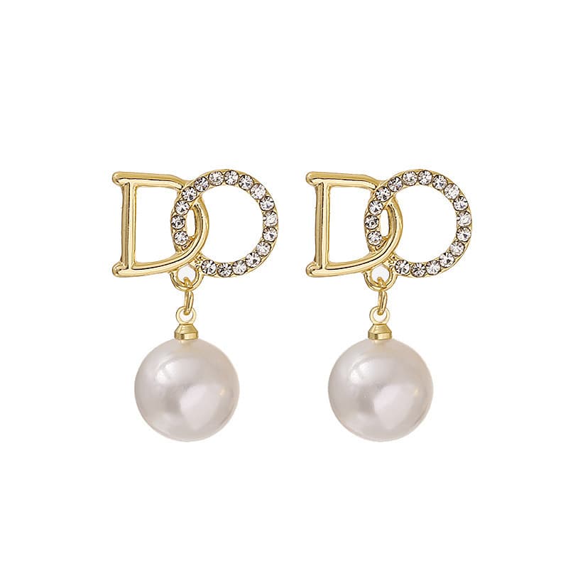 (Wholesale), elegant accessory, universal fashionable earrings pearl with bow, simple and elegant design, high-quality style 5