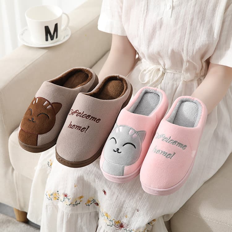 Winter cartoon keep warm slippers, for beloved 3