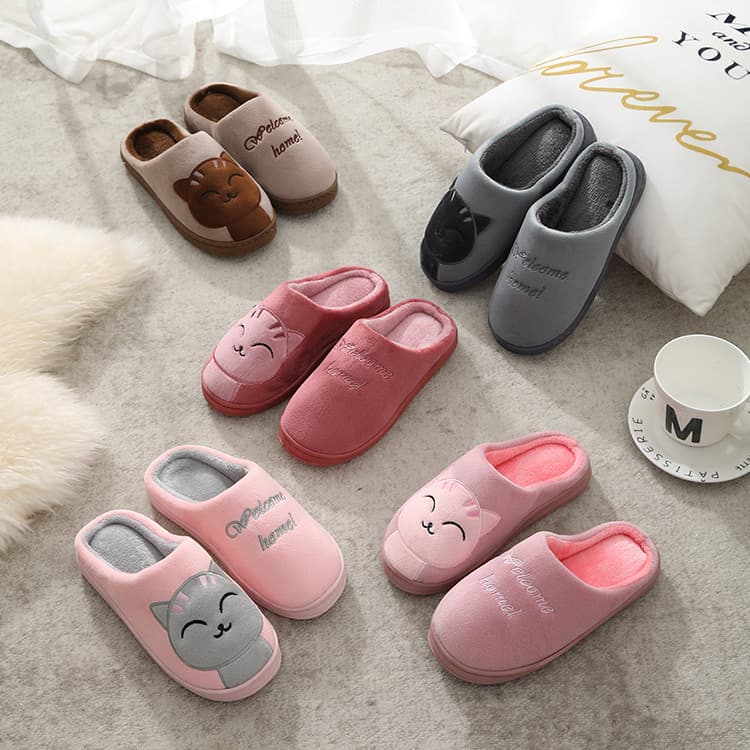 Winter cartoon keep warm slippers, for beloved
