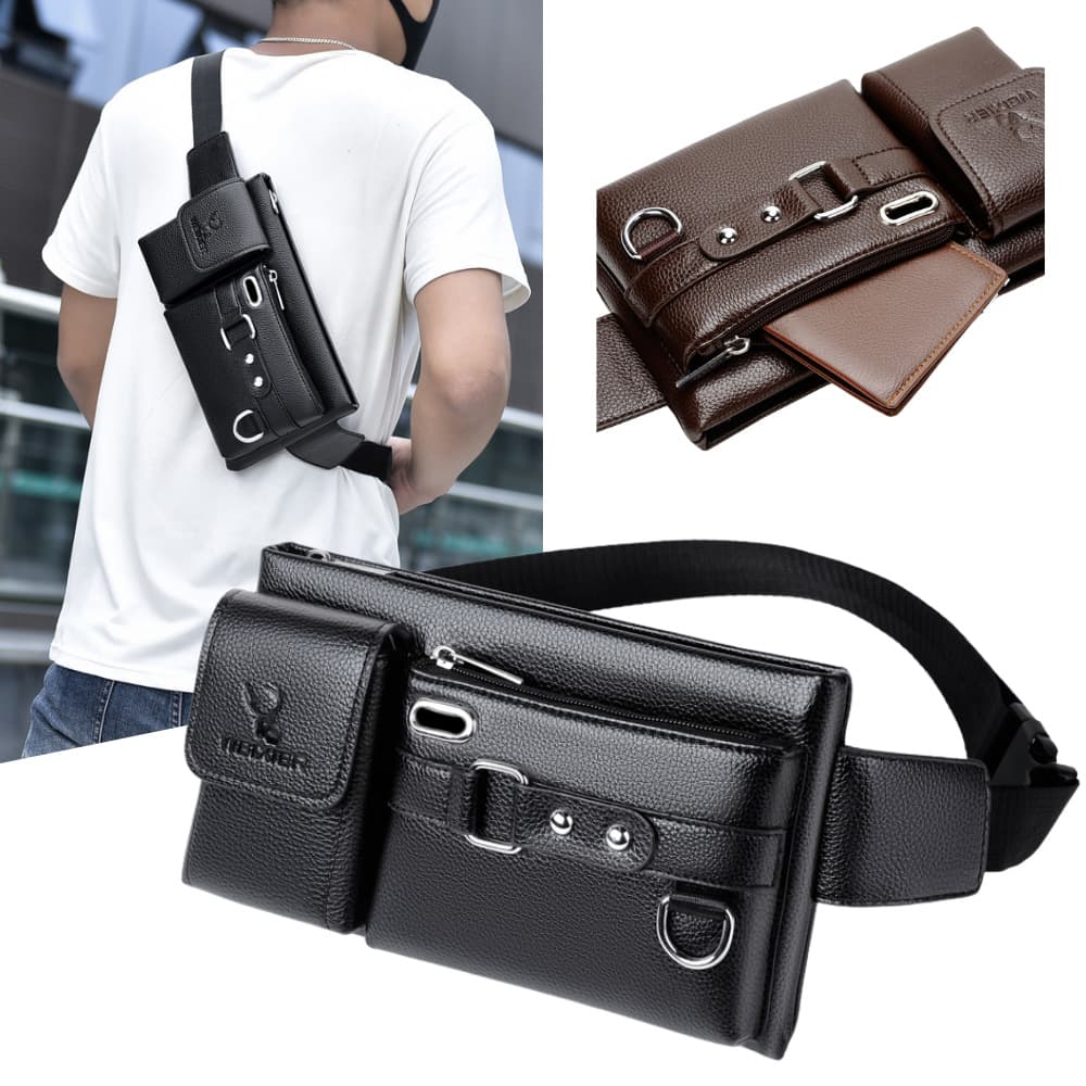 Universal sports belt bag, polyurethane shoulder bag for cycling 4