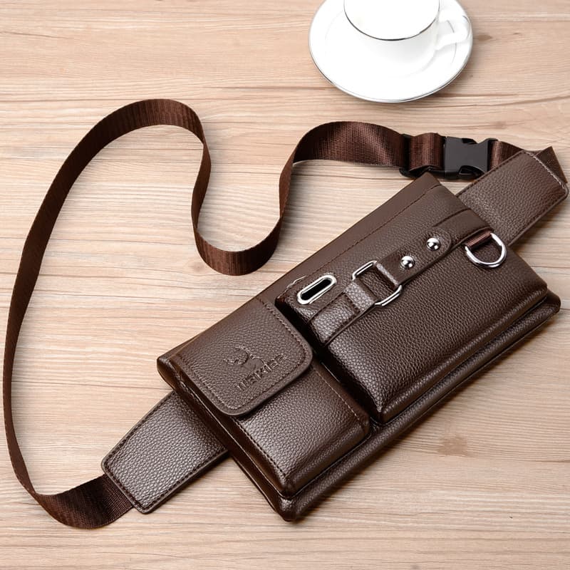 Universal sports belt bag, polyurethane shoulder bag for cycling 1