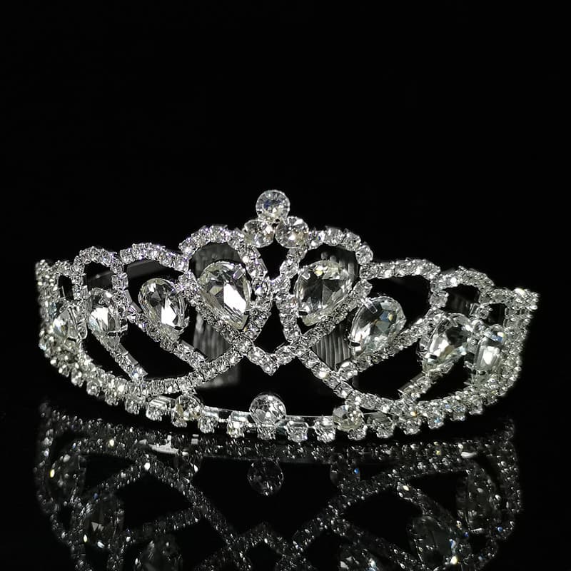 Hair accessory for bride, glass headband 2