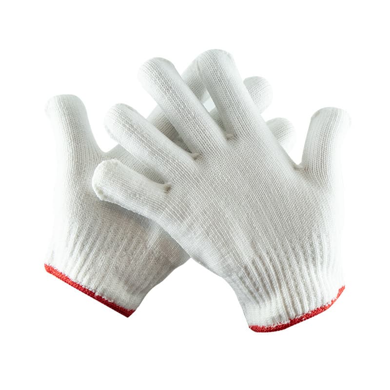 Cotton Work Gloves - Breathable Nylon Safety Gloves for Construction 4