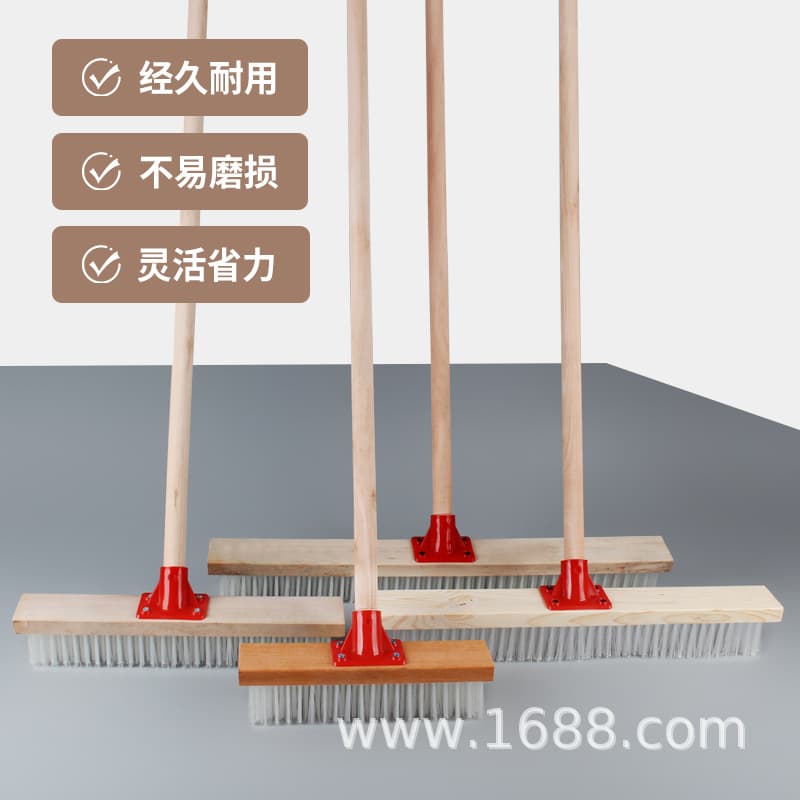 Bathroom floor brush, toilet brush, kitchen bathroom cleaning brush, kitchen floor brush, long-handled floor brush cleaning tool 2